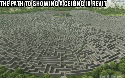 Meme Maker - THE PATH TO SHOWING A CEILING IN REVIT Meme Generator!