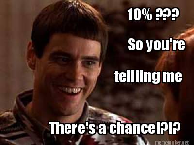 Meme Maker - 10% ??? So you're tellling me There's a chance!?!? Meme ...