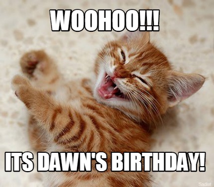 Meme Maker - woohoo!!! its Dawn's Birthday! Meme Generator!