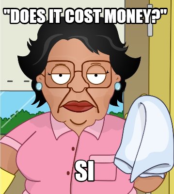 cost a lot of money meme