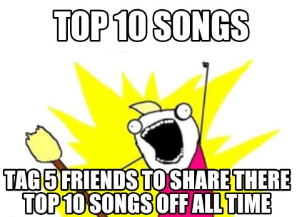 name 5 songs meme