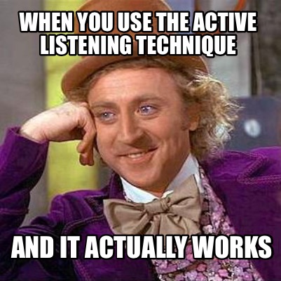 active listening funny