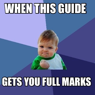 Meme Maker - When this guide Gets you full marks Meme Generator!