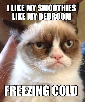 Meme Maker - I like my smoothies like my bedroom freezing Cold Meme ...