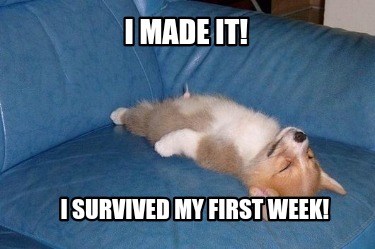 Meme Maker - I MADE IT! I SURVIVED MY FIRST WEEK! Meme Generator!